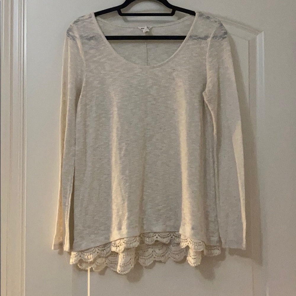 White lace top